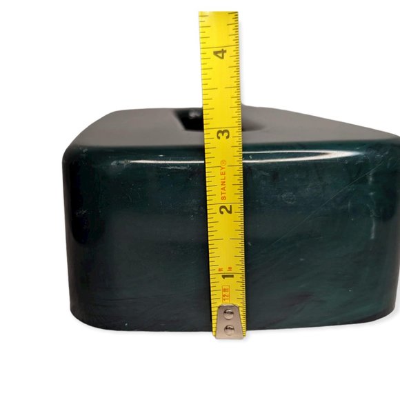 Vintage Hygiene Industries Green/Black Faux Marble Plastic Tissue Cover - Picture 11 of 11